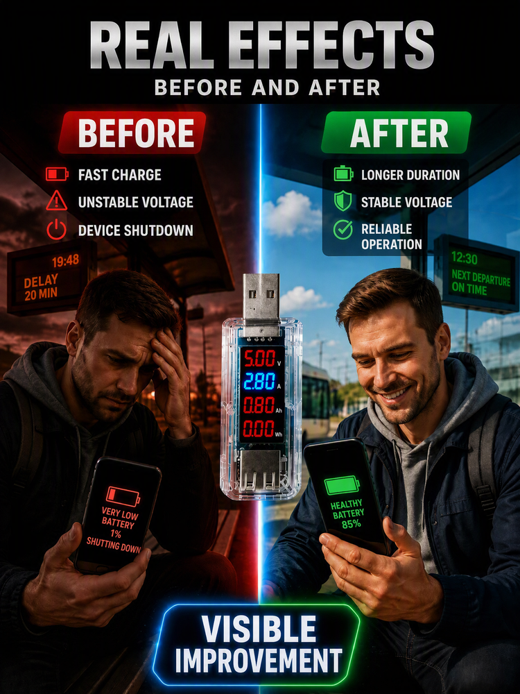🔌USB-Smartphone-Akku-Reparatur-Dongle – Plug‑&‑Play, keine Demontage erforderlich, optimiert die Akkuleistung Ihres Telefons!
