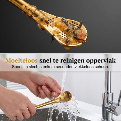 2-in-1-Teefilter, Löffel und Strohhalm