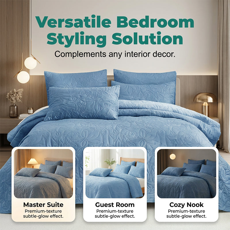 🛏️50% RABATT !!📢 Unifarbenes 4-teiliges Bettwäsche-Set aus 100 % Baumwolle  – unifarben, weich & atmungsaktiv