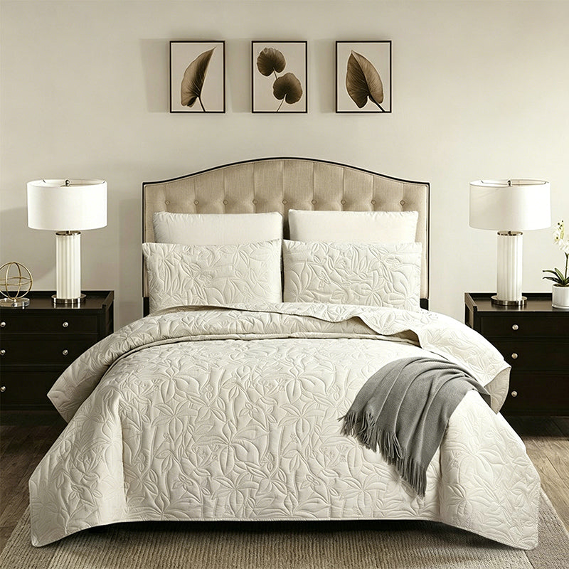 🛏️50% RABATT !!📢 Unifarbenes 4-teiliges Bettwäsche-Set aus 100 % Baumwolle  – unifarben, weich & atmungsaktiv