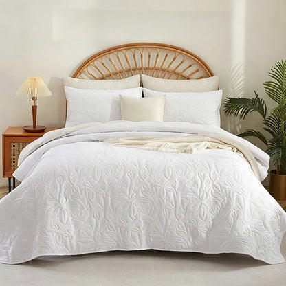 🛏️50% RABATT !!📢 Unifarbenes 4-teiliges Bettwäsche-Set aus 100 % Baumwolle  – unifarben, weich & atmungsaktiv