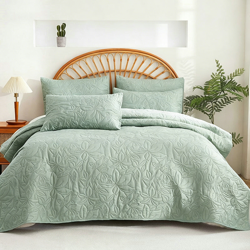 🛏️50% RABATT !!📢 Unifarbenes 4-teiliges Bettwäsche-Set aus 100 % Baumwolle  – unifarben, weich & atmungsaktiv
