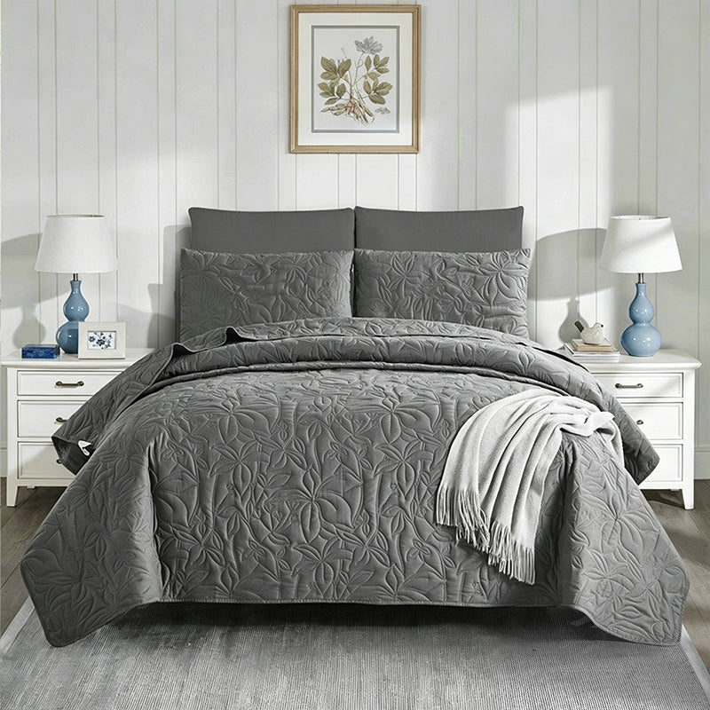 🛏️50% RABATT !!📢 Unifarbenes 4-teiliges Bettwäsche-Set aus 100 % Baumwolle  – unifarben, weich & atmungsaktiv