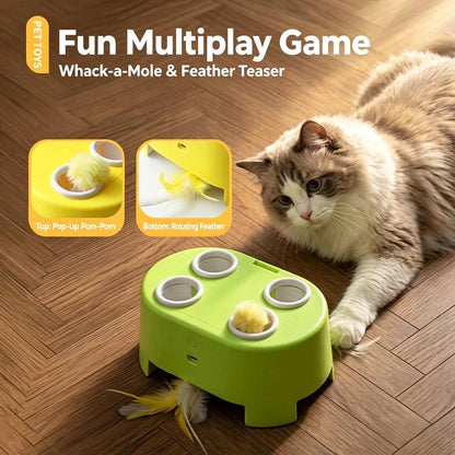 Electric Interactive Cat Toy Whack-a-Mole