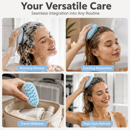 Silikon-Shampoo-Bürste zur Kopfhautmassage