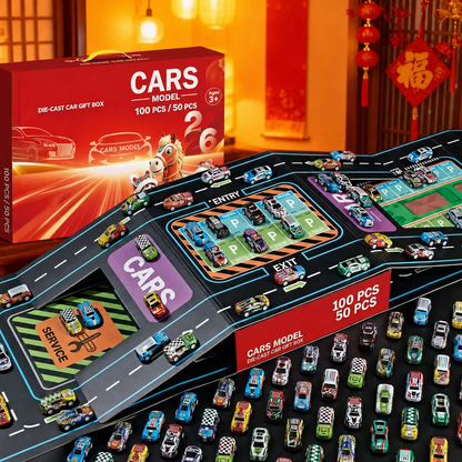 Faltbares Spielzeugauto-Garage-Spielset