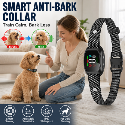 Intelligentes Antibellhalsband für Hunde