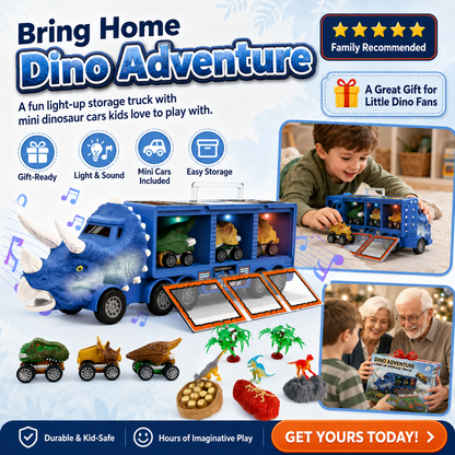 Interaktiver Dinosaurier-Transporter-Spielzeug-LKW