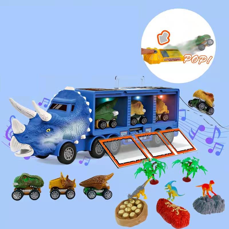 Interaktiver Dinosaurier-Transporter-Spielzeug-LKW