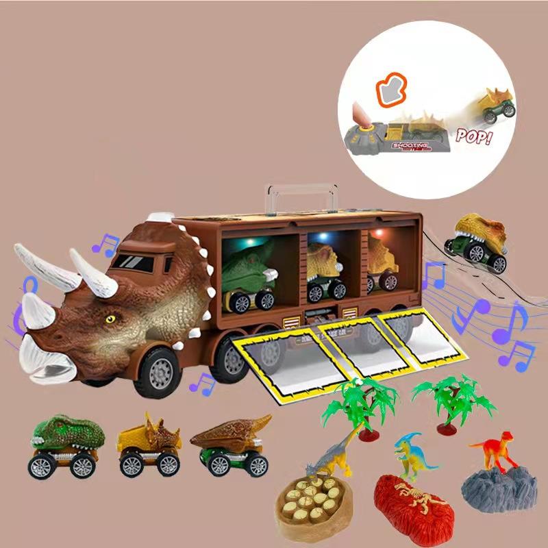 Interaktiver Dinosaurier-Transporter-Spielzeug-LKW