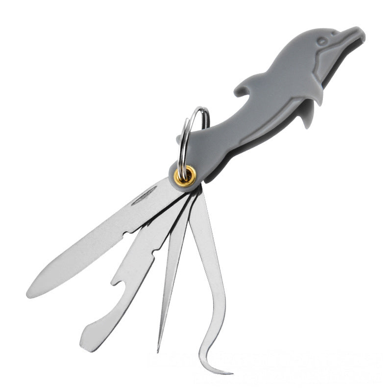 4-in-1 Klappbares Edelstahl-Zahnstocherwerkzeug