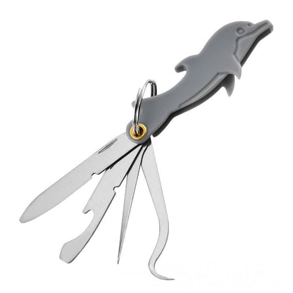 4-in-1 Klappbares Edelstahl-Zahnstocherwerkzeug