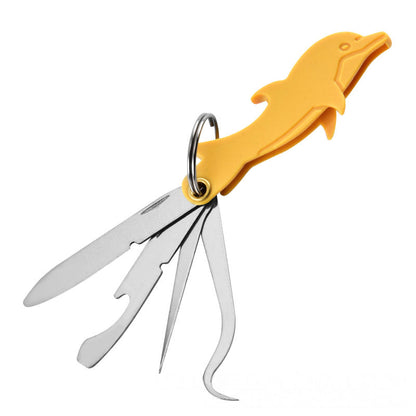4-in-1 Klappbares Edelstahl-Zahnstocherwerkzeug