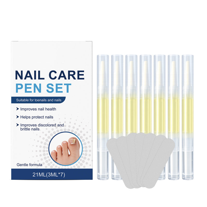 7-teiliges Nagelfeilenset, geeignet bei Nagelpilz und Nagelverfärbungen.