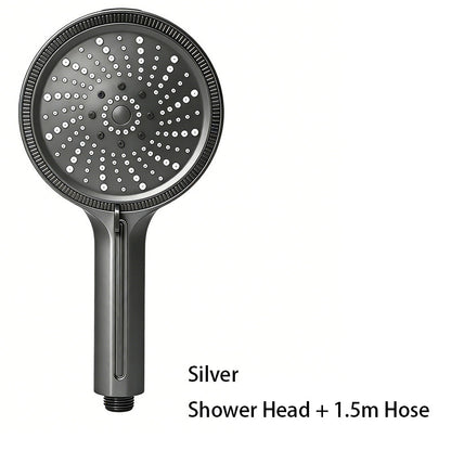 💦 Regendusche mit einstellbarem Wasserdurchfluss und Hochdruckfunktion – Turbogeladener Wasserdruck, 6 Strahlarten und breite Abdeckung. Universeller G1/2″-Anschluss – einfache Selbstmontage in wenigen Minuten! 🛁✨
