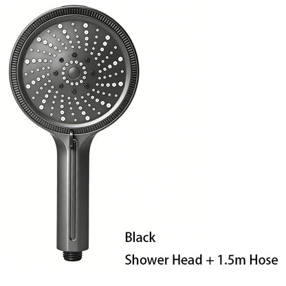 💦 Regendusche mit einstellbarem Wasserdurchfluss und Hochdruckfunktion – Turbogeladener Wasserdruck, 6 Strahlarten und breite Abdeckung. Universeller G1/2″-Anschluss – einfache Selbstmontage in wenigen Minuten! 🛁✨