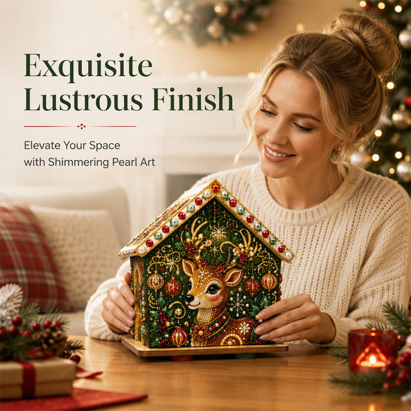 ☃️🎄 3D‑Weihnachts‑Perlenkunst‑Bastelset zum Selbermachen – Kreatives Weihnachts‑DIY für Groß und Klein