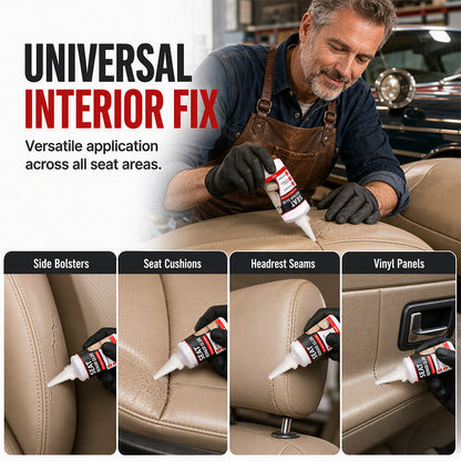 🚗Schnell trocknender Reparaturkleber für Autositze aus Leder – Vinyl- und Lederkleber mit Präzisionsdüse, dauerhafter Reparaturkleber für Autositze, Sofas und Ledermöbel