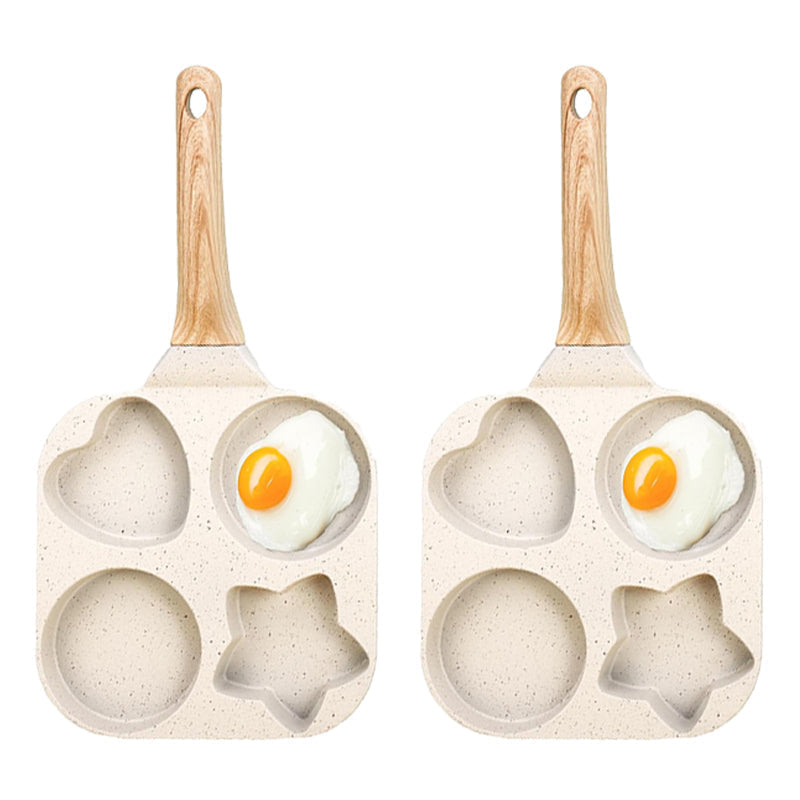 🍳🥚 4-Mulden-Omelettpfanne – Multifunktional & gleichmäßiges Garen✨
