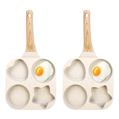 🍳🥚 4-Mulden-Omelettpfanne – Multifunktional & gleichmäßiges Garen✨