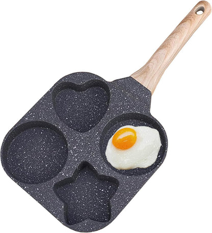 🍳🥚 4-Mulden-Omelettpfanne – Multifunktional & gleichmäßiges Garen✨