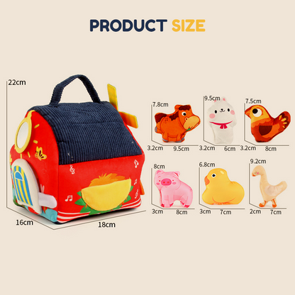 🎁 2026 Neuheiten 50% RABATT 💥 Interaktives Plüsch-Bauernhof-Spielset für Kinder – 6 Erkundungszonen, niedliche Tierpuppen & tragbares Design – Lernen, Spielen & Wachsen ✨