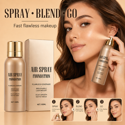 🛒💨 Fondotinta spray waterproof a lunga durata – Incorreggibile, traspirante e resistente. Ordina ora!