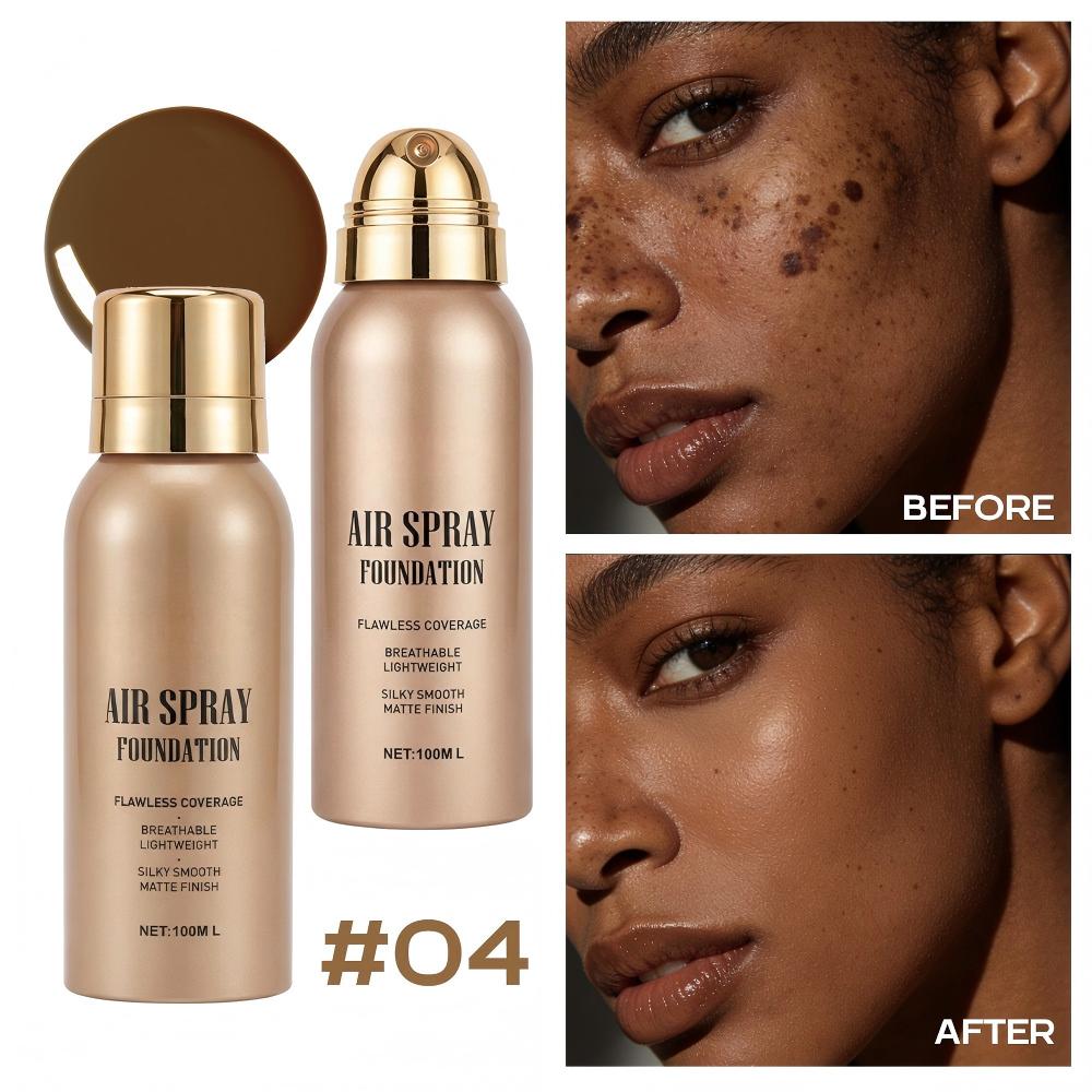 🛒💨 Fondotinta spray waterproof a lunga durata – Incorreggibile, traspirante e resistente. Ordina ora!