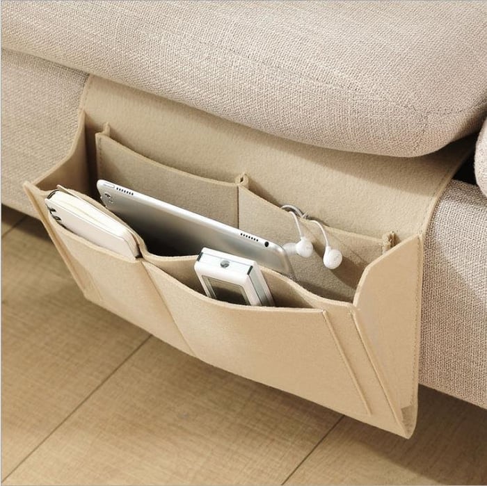 🛏️ JETZT 50 % RABATT! Hängende Aufbewahrungstasche für das Bett – Mehrfächer Bett-Organizer aus Filz, ideal für Etagenbetten im Wohnheim, für Tablet, Bücher, Handy und Schreibwaren ✨