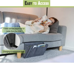 🛏️ JETZT 50 % RABATT! Hängende Aufbewahrungstasche für das Bett – Mehrfächer Bett-Organizer aus Filz, ideal für Etagenbetten im Wohnheim, für Tablet, Bücher, Handy und Schreibwaren ✨