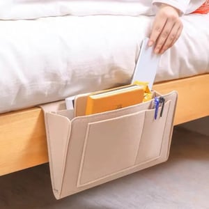 🛏️ JETZT 50 % RABATT! Hängende Aufbewahrungstasche für das Bett – Mehrfächer Bett-Organizer aus Filz, ideal für Etagenbetten im Wohnheim, für Tablet, Bücher, Handy und Schreibwaren ✨