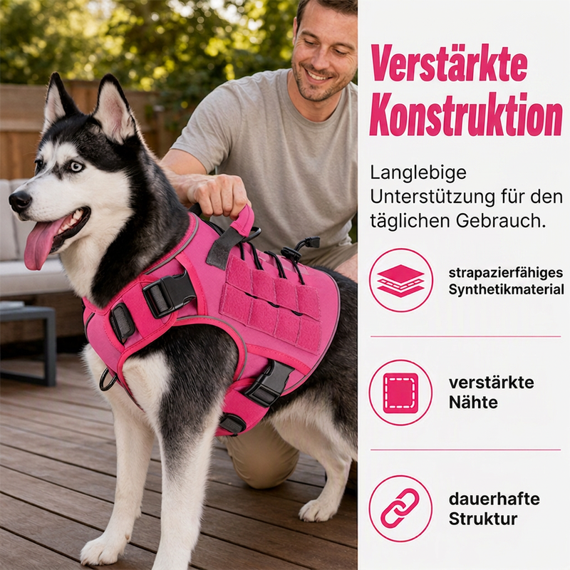 🐾 50% RABATT! 🛡️ Taktisches Hundegeschirr – Wasserabweisend & robuster Griff ✨