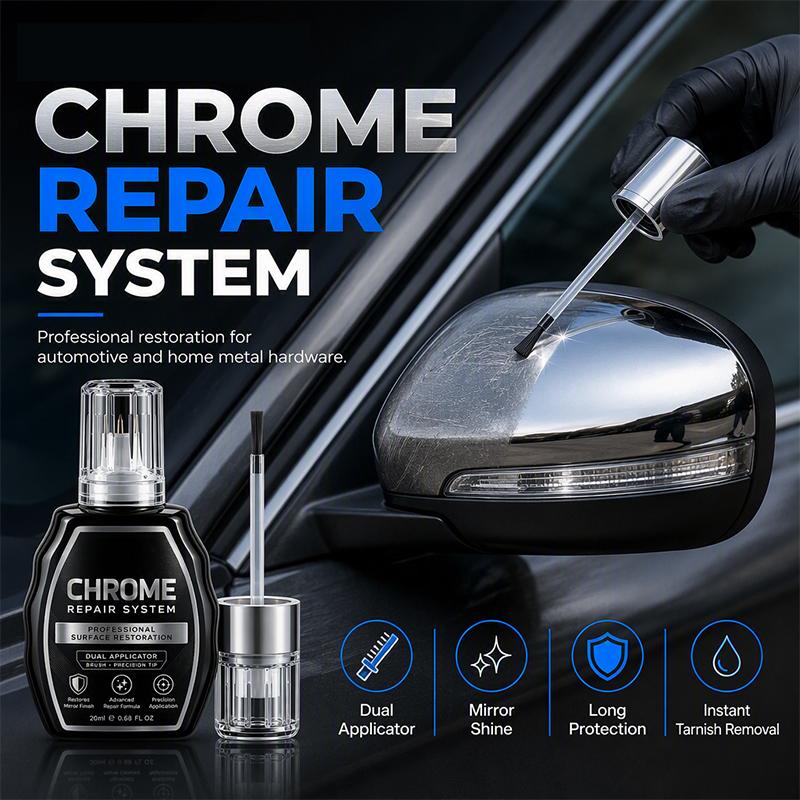 🥳✨ Chrom-Restaurierungs-Set – entfernt Oxidation und bringt Metalloberflächen zurück zum Glanz 🚗💎