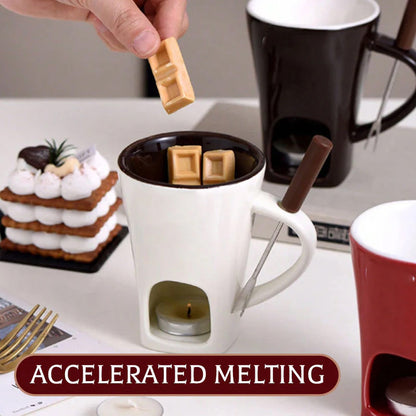 🎅🍫 Keramik-Schokoladenfondue-Becher