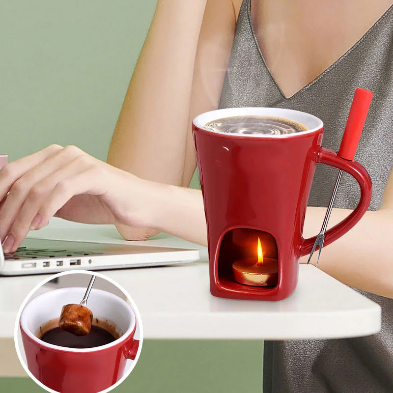 🎅🍫 Keramik-Schokoladenfondue-Becher