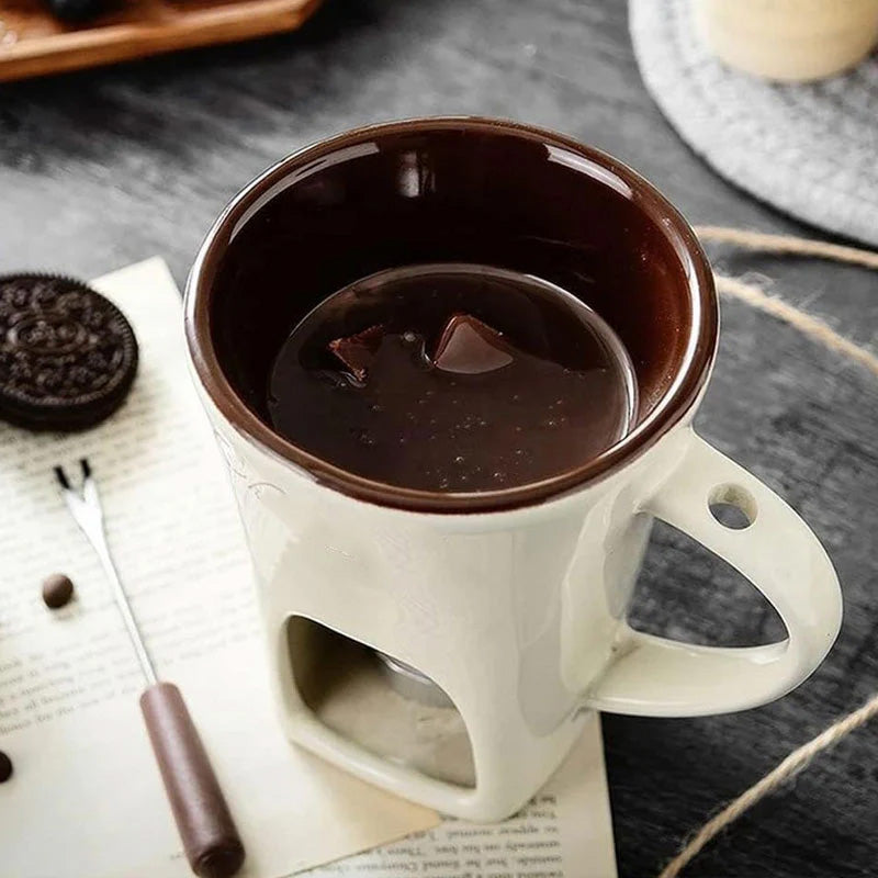 🎅🍫 Keramik-Schokoladenfondue-Becher