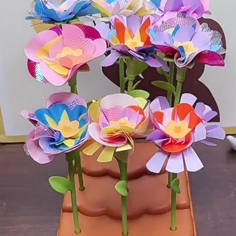 Pädagogisches DIY-Blumenpressen-Kunstset für Kinder