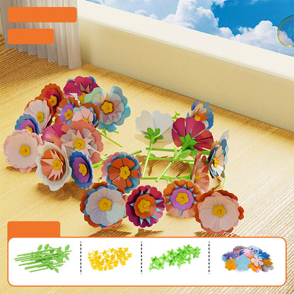 Pädagogisches DIY-Blumenpressen-Kunstset für Kinder