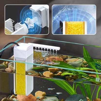 🌊🐠 Multifunktionaler Mini-Filter – Filterung, Umwälzung & Belüftung – 2 Stück versandkostenfrei! 🌿