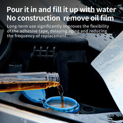 🚗5-in-1-Glasreiniger – entfernt Flecken, Ölfilme, Insektenreste sowie Frostschutzmittelrückstände und wirkt hydrophob.💪