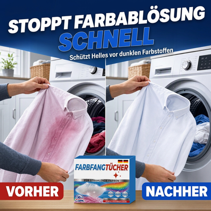 👕 Bunte Wäsche, keine Angst vor Verfärbung! – Farbauffangtücher für die Mischwäsche – fangen lose Farbe auf & schützen deine Lieblingskleidun