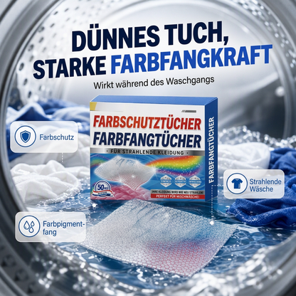 👕 Bunte Wäsche, keine Angst vor Verfärbung! – Farbauffangtücher für die Mischwäsche – fangen lose Farbe auf & schützen deine Lieblingskleidun