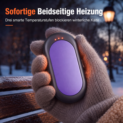 📢⏰Magnetischer, teilbarer 2-in-1 wiederaufladbarer Handwärmer – Mini tragbarer USB-Elektro-Handwärmer