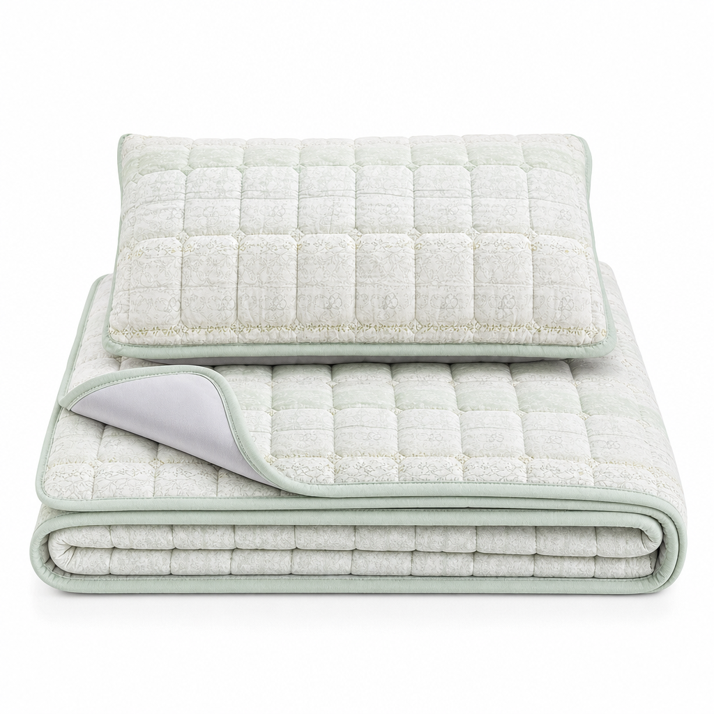 Rutschfestes Gestepptes Spannbettlaken🛏️✨
