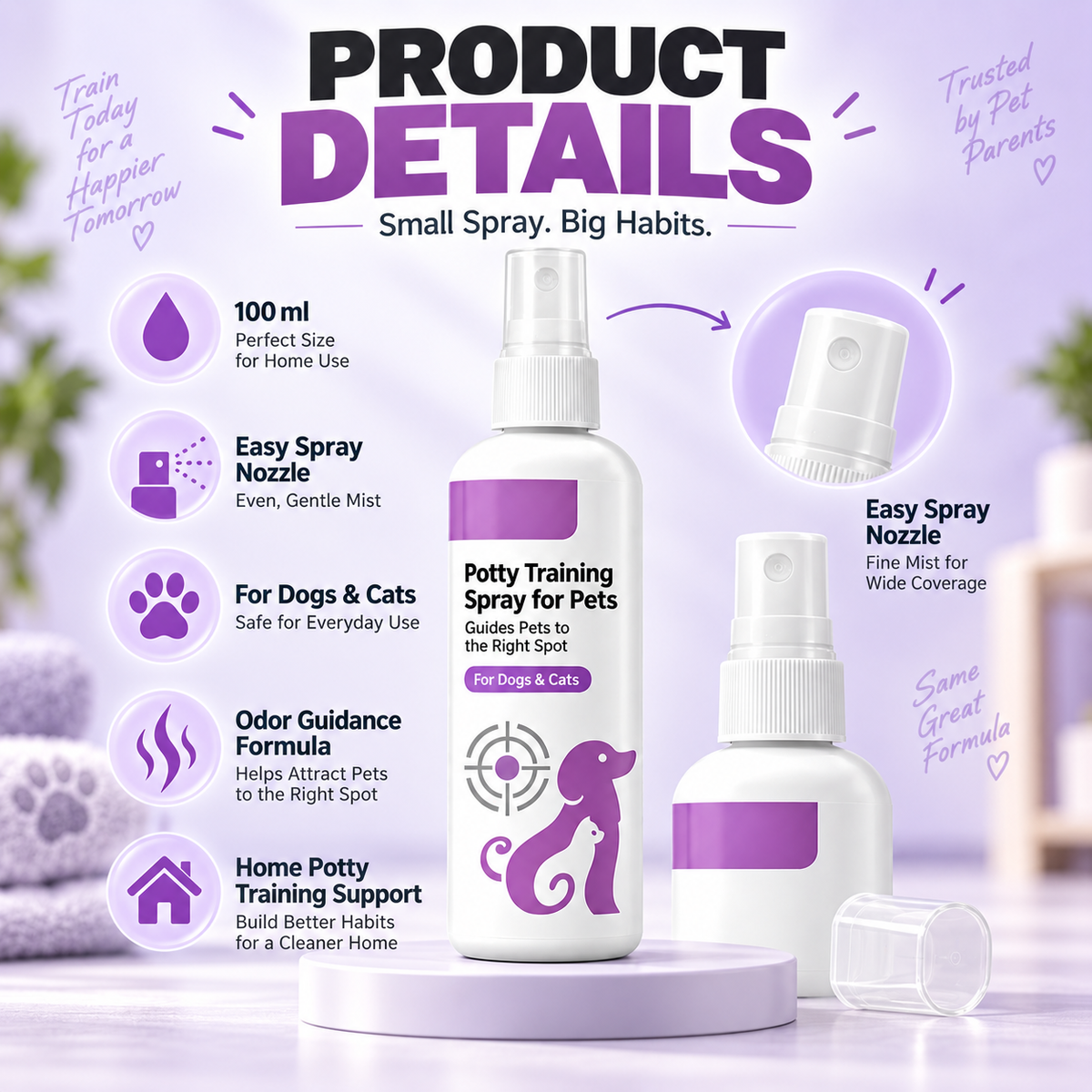 🥳Top-Angebot🥳💞Über 10.000-mal verkauft! Spray fürs Töpfchentraining! Hilft Haustieren – sicher & einfach anzuwenden. Für ein sauberes Zuhause – hol dir deins! ✅