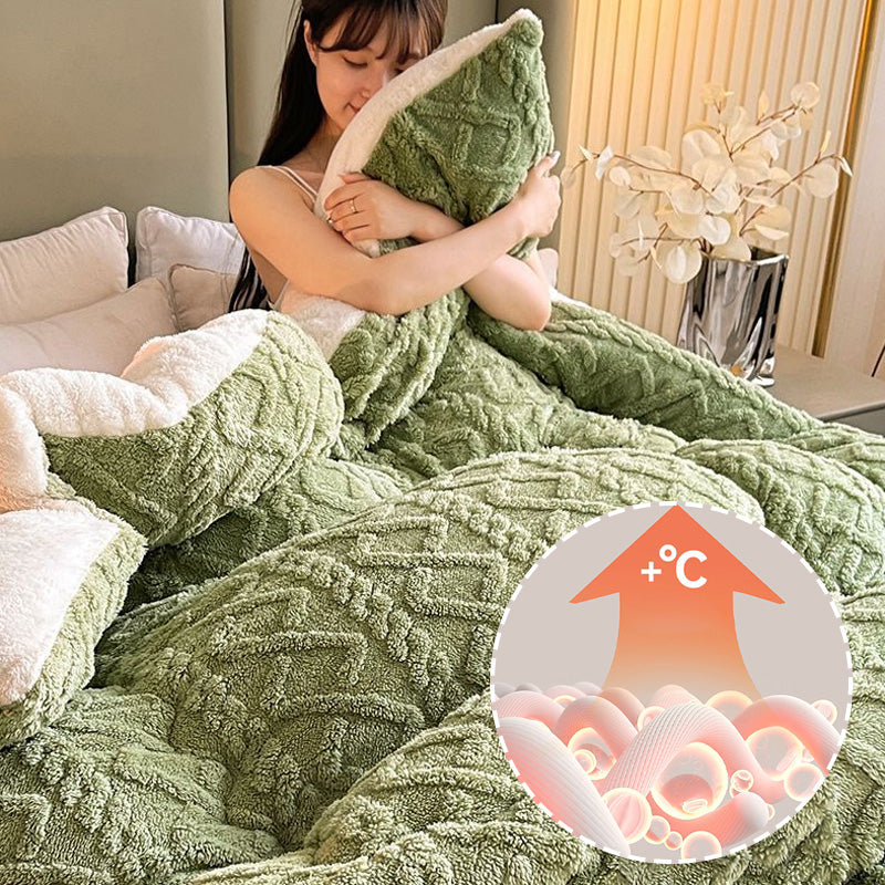 🎊[Nachdenkliches Geschenk] Verdickte superweiche warme Plüsch-Winterdecke