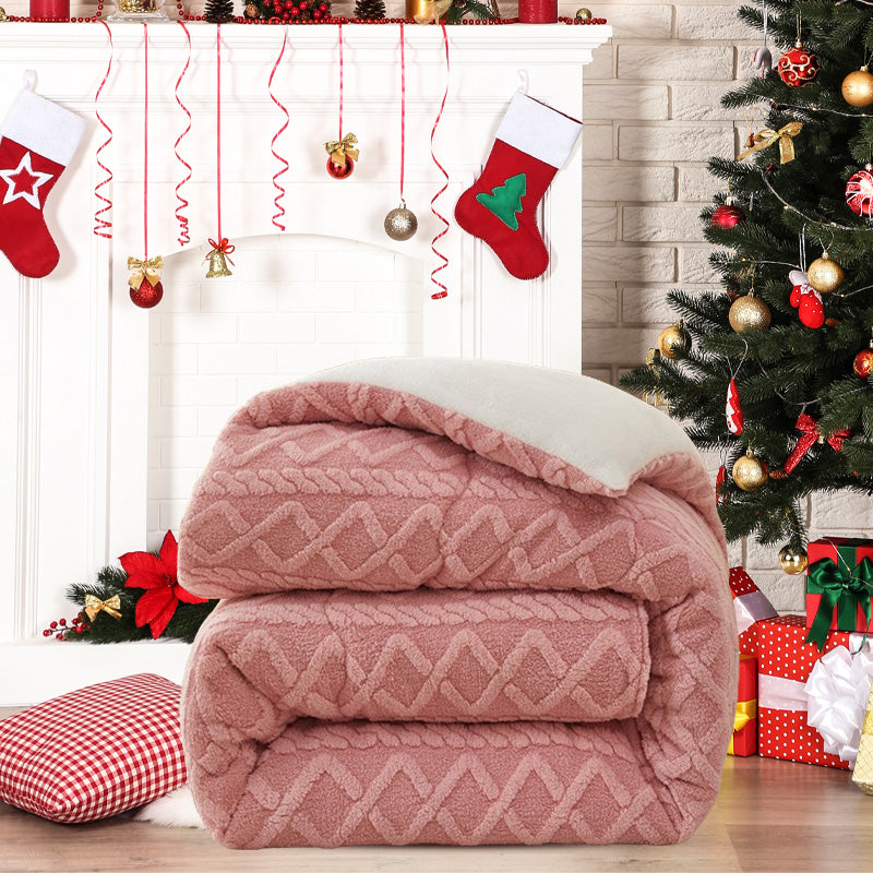 🎊[Nachdenkliches Geschenk] Verdickte superweiche warme Plüsch-Winterdecke