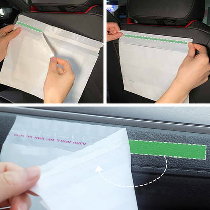 Selbststehende, selbstklebende Müllbeutel fürs Auto
