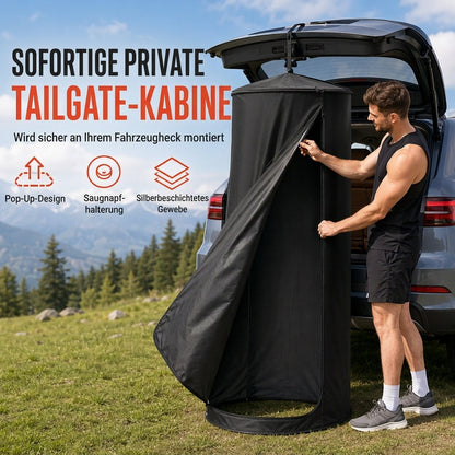 📢📢40% RABATT !!⏰Tragbares Duschzelt für die Fahrzeugheckseite – Schneller Aufbau & Privatsphäre beim Camping ✨