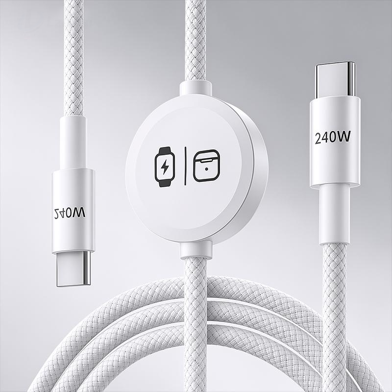 📱⌚ Schnellladekabel für mehrere Geräte – Aufsteckbares Ladegerät für die Watch & USB-C-Stromversorgung